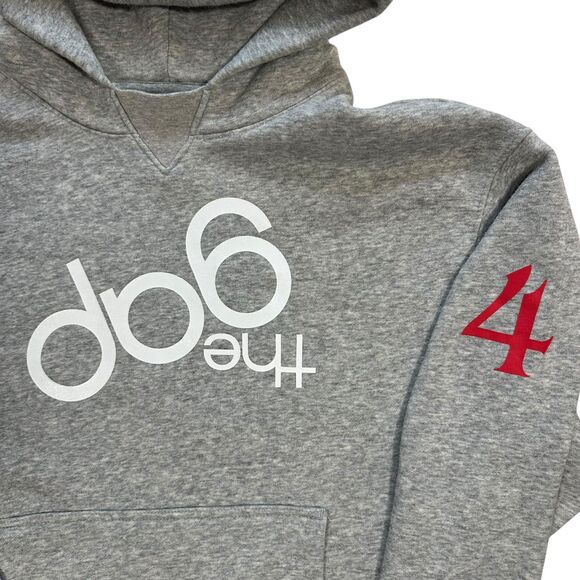 Gap x Stranger Things Adult Upside Down Gap Logo Hoodie Heather Grey Size XS - Picture 6 of 12